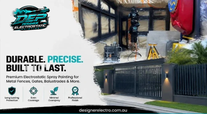 Why Electrostatic Painting Is Perfect For Metal Fences And Gates?