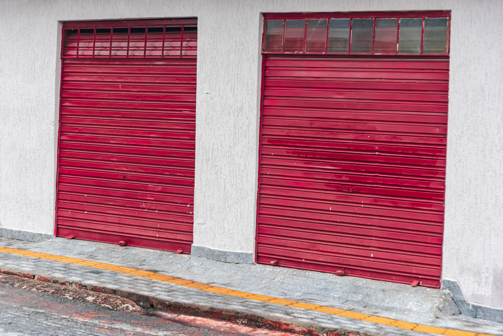 sectional garage door painting