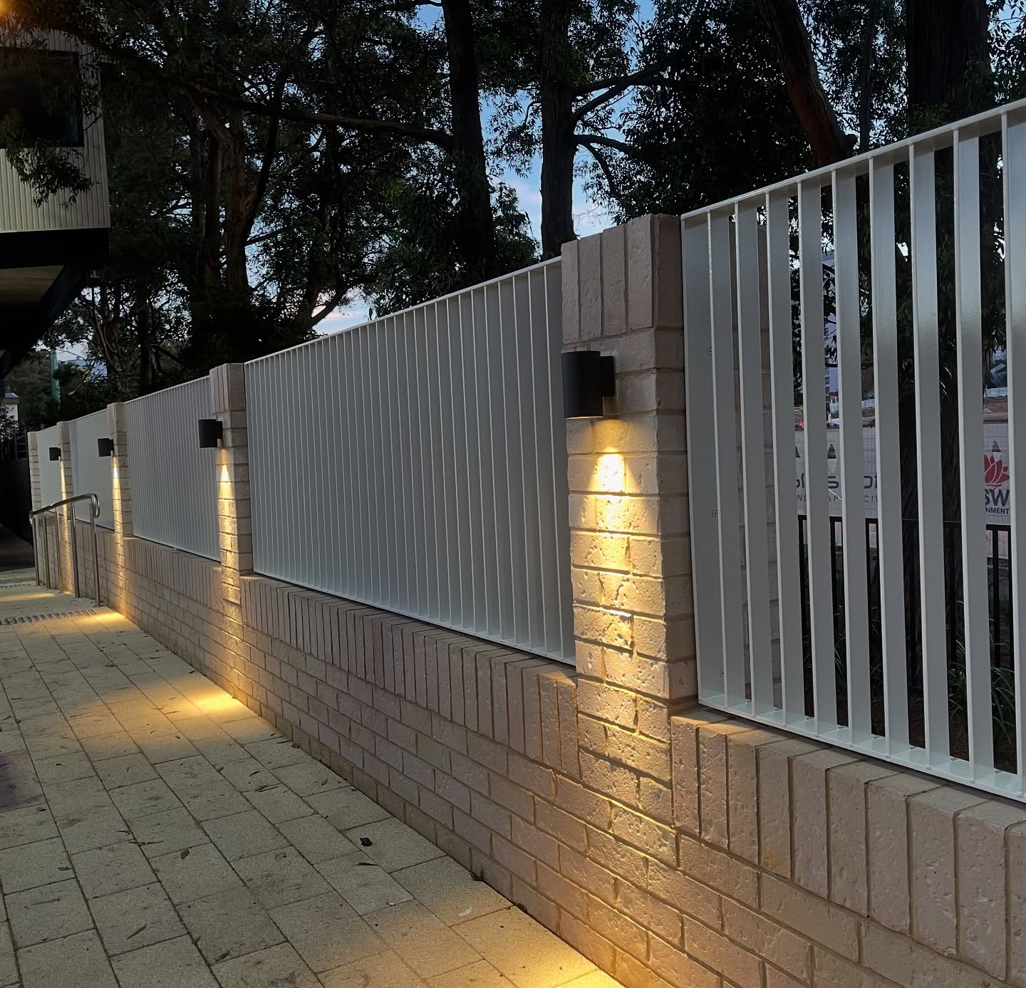 Colorbond fence spray painting