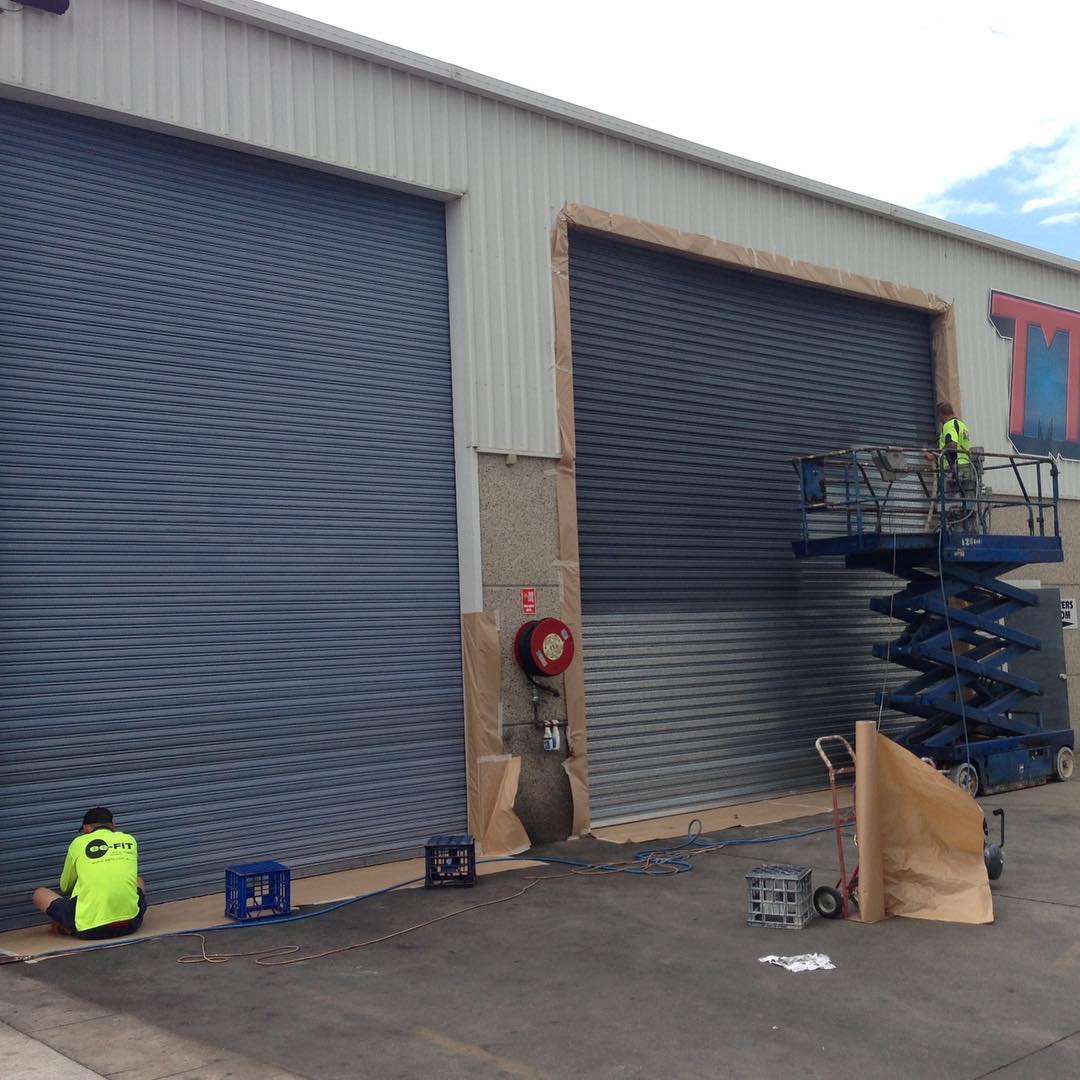 Roller Door Spray Painting