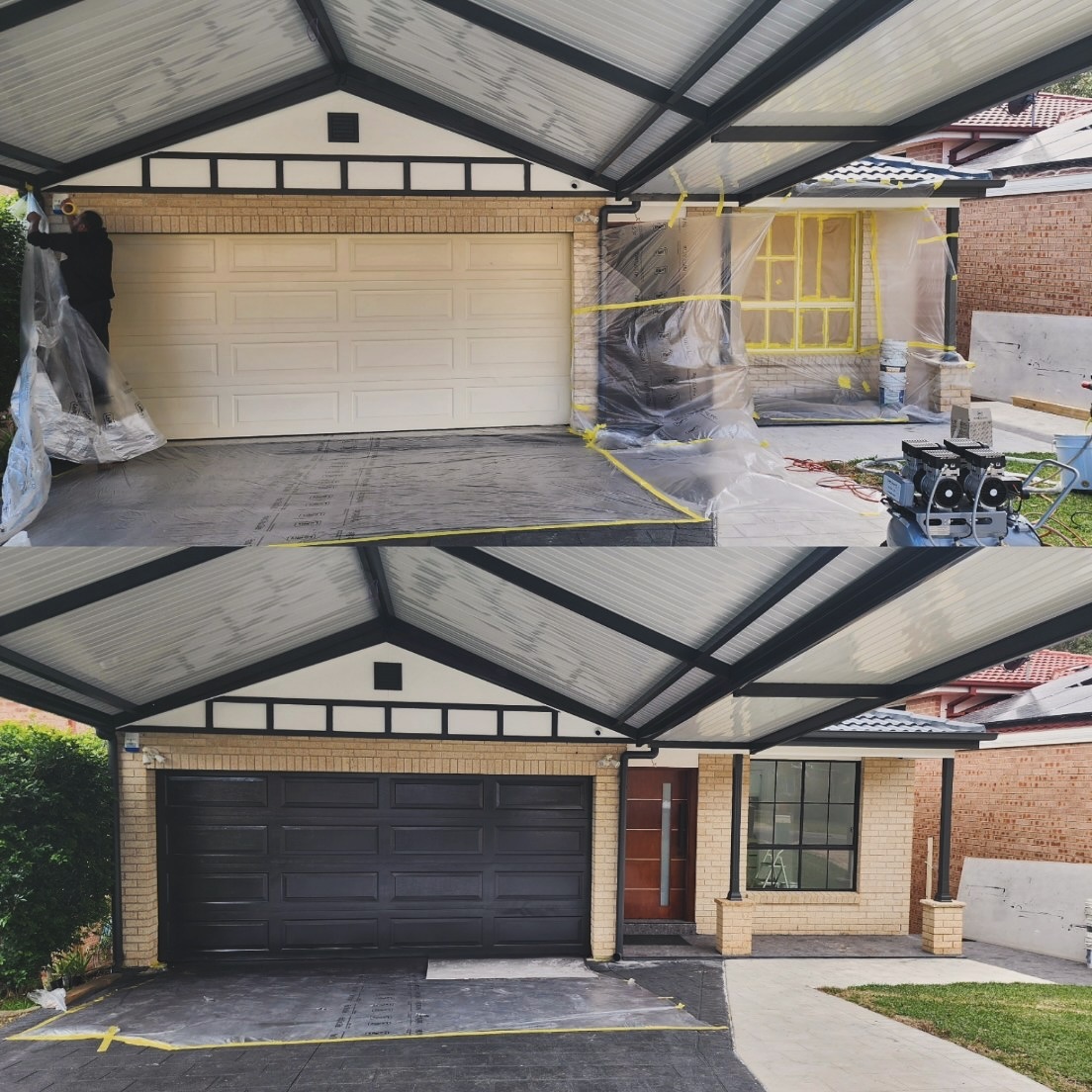 Roller Shutter Spray Painting