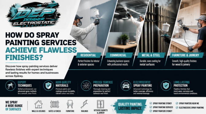 Flawless Finishes Through Expert Spray Painting